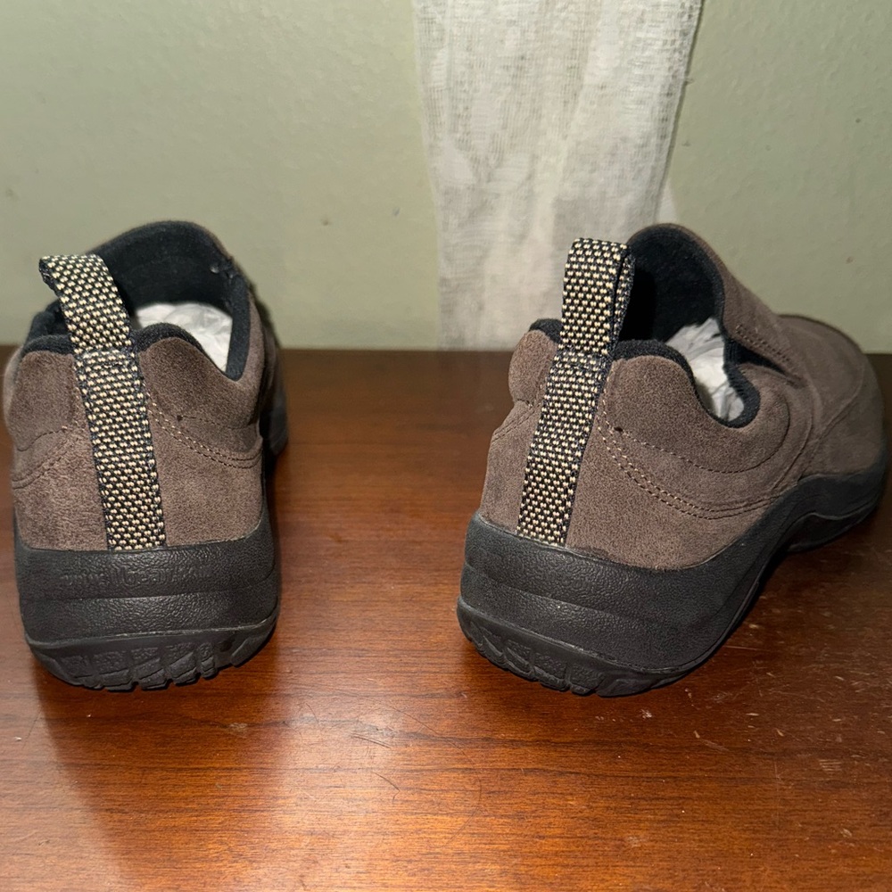 L.L. Bean Suede Light Blue Comfort Slip On Moccasins Women’s Shoes Size 8W - Picture 12 of 15
